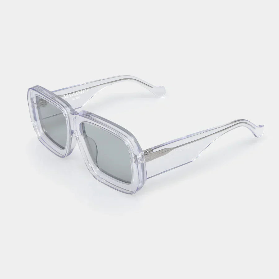Mazamio Sunglasses - Transparent with Light Grey Tint