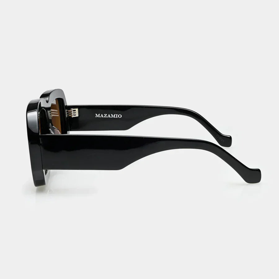 Mazamio Sunglasses - Black with Brown Tint