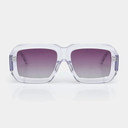Mazamio Sunglasses - Transparent with Purple Gradient Tint